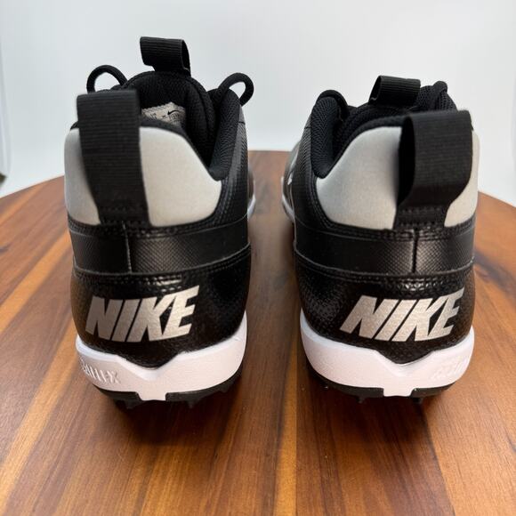 Nike Alpha Menace 4 Shark Football Cleats Men Size 11 Wide Black White NEW main image 5
